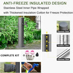 Freestanding Floor Mounted Hydrant Waters Tap,Hydrant Water Feat,with Hose Holder,Freestanding Garden Water Column for Garden Irrigation - Image 5