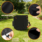 Garden Hose Reel Cover for Ayleid Retractable Hose Reel 5/8" × 100 ft, Waterproof Outdoor Wall Mounted Hose Reel Protector with Drawstring, Dustproof Windproof Hose Storage Cover,A - Image 4