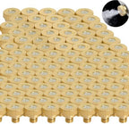 100pcs Low Pressure 3/16" Spray Misting Nozzle for Outdoor Cooling Misting System, Brass Farm Nozzle 10/24 UNC Fog Nozzles for Outdoor Cooling Misting System, Dust Removal(Size:0.3mm) by Unknown