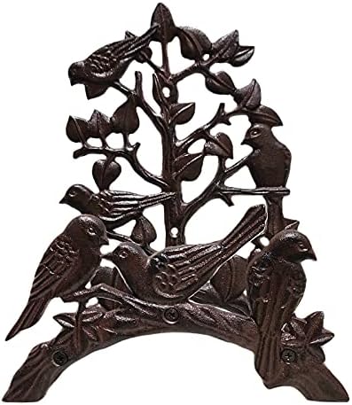 Garden Hose Holder Cast Iron Heavy Duty Water Hose Hanger, Outside Wall Mount, Solid Metal Decorative Rack/Organizer/Stand, Easy to Install, Hold Up to 50/75/100 ft (Hose holder - Hummingbird) - Image 2