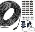 Adjustable Brass Misting Nozzle - Outdoor Cooling System, Copper Atomizing Nozzles Kit for Garden - 28M (91.8ft) with 46 Micro Cooling Nozzles,28M(91.8ft)-46 nozzles by Unknown