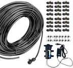 Adjustable Brass Misting Nozzle - Outdoor Cooling System, Copper Atomizing Nozzles Kit for Garden - 28M (91.8ft) with 46 Micro Cooling Nozzles,28M(91.8ft)-46 nozzles by Unknown