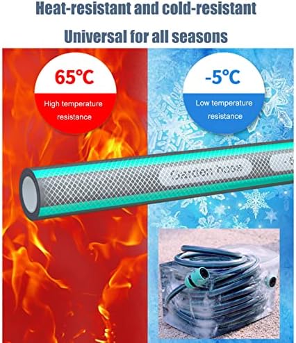 Compact Garden Hose Reel with Hose, Wall/Floor Mounted Water Hose Reel Retractable with Crank, Portable Hose Storage Holder with Spray Nozzle, for Watering Flowers/Car Washing/Cleaning/Pet - Image 6