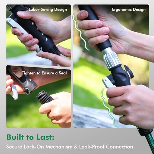 RESTMO Heavy Duty Metal Watering Wand 24 Inches, Water Wand for Garden Hose - Image 5