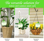 4 Pack Self Watering Globes 17oz Large Plant Watering Globes Top Fill, Self Water Planter Insert Indoor/Outdoor Plastic Water Bulbs Slow Release Terracotta for Plants, Green - Image 6