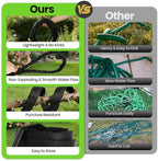 100FT Non-Expandable Garden Hose Lightweight Flexible Water Hose With Sprayer Nozzle High Pressure Kink Resistant & Leakproof Durable Portable For Yard Garden Lawn - Image 6