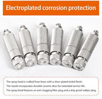 50pcs Dust Removal and Humidification Nozzles Brass Misting Nozzles Outdoor Cooling Systems Attachment for Mister and Misting for Plant Sprayer 5 sections Aperture0.4mm - Image 6