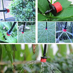 Greenhouse Micro Drip Irrigation Kit, Automatic Irrigation System Patio Misting Plant Watering System, Adjustable Nozzle Emitters Sprinkler Barbed Fittings for Garden, Greenhouse (30M) - Image 5
