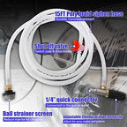 FIXFANS Adjustable Pressure Washer Long Range Nozzle, 15 FT Braid Hose, Downstream Injector Kit for High Power Washer, External Chemical Injection with 1/4 Inch Quick Connector, 3-3.5 GPM - Image 5