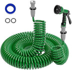 SPECILITE 3/8" Lightweight Coil Garden Hose 100 FT, EVA Flexible Water Hose by SPECILITE