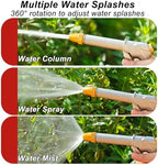 Outdoor Garden Water Column with 32ft Flexible Hose Spray Gun, Aluminum Alloy Freestanding Garden Water Column for Yard, Car Washing(60cm/24in) - Image 5