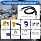 1675KIT48 Commercial Gas Hose Connector Kit, 48" Mobile Gas Line kit with 3/4" Quick Disconnect, Full Port Gas Valve & Flex Hose, Quick Connect Safety System for Commercial Kitchen Equipment - Image 2