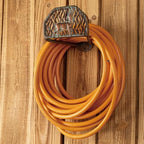 Garden Hose Holder Wall Mount for Outdoor Yard, 100 lbs Load Capacity Heavy-Duty Water Hose Hanger, Holds 150 Feet of Wall-Mounted Metal Deer Decorative Hose Rack Hook for Outside Patio, Garage by CLYBMetalArts