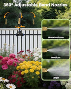 240FT Drip Irrigation System for Garden with 36 Nozzles –360° Adjustable Misting Nozzles, Quick-Connect Design, Ideal for Raised Beds, Lawns, Greenhouses & Outdoor Cooling - Image 3