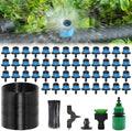 DIY Drip Irrigation Kit with Vortex Emitters - Garden Watering System for Raised Beds, Greenhouse & Containers, Adjustable Misting Nozzles, 1/2 inch 65.6 FT Hose (Irrigation D2) by Unknown