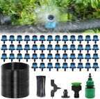DIY Drip Irrigation Kit with Vortex Emitters - Garden Watering System for Raised Beds, Greenhouse & Containers, Adjustable Misting Nozzles, 1/2 inch 65.6 FT Hose (Irrigation D2) by Unknown