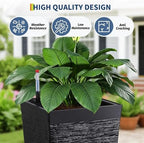 Tall Outdoor Planters Set of 2, 22.5'' Planters for Outdoor Plants - Image 5