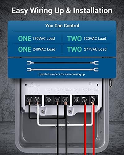 DEWENWILS Pool Pump Timer, Outdoor Smart Wi-Fi Timer Box - 40A 120-277V 2HP - Image 3