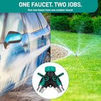 2 Way Hose Splitter for Garden Hose, Dual Outlet Water Hose Connector 3/4 Inch GHT - Image 3