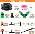 30m Adjustable Automatic Drip Micro DIY Irrigation Kit Plant Water Saving System,Heavy Duty Tube Watering Kit for Patio,Lawn,Garden,Greenhouse,Flower Bed - Image 5