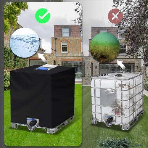 NEVERLAND IBC Tote Cover 275 Gallon 420D Water Tank Cover 2 Pack - Image 5