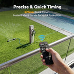 NexusLab Wireless Remote Hose Timer, 4 Programmable Watering Schedules (1 Sec to 99 Hr), IP65 Waterproof Sprinkler & Drip Irrigation Timer, 3/4 inch NH Thread, Rain Delay, AA Battery - Image 3