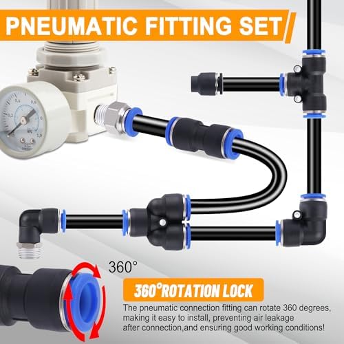 120 PCS Pneumatic Quick Connect Air Hose Fitting Assortment Kit - Image 4