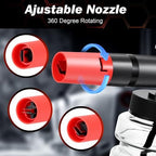 Pressure Washer Foam Gun & Dual Connector Accessory, Short Power Washer Gun & Foam Cannon & Double Tip Attachment Car Wash Kit, 1/4" Quick Connector, M22 Male Inlet, 4000 PSI Foam Sprayer - Image 5