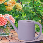 1l Small Watering Can, Pp Garden Watering Jug with Long Spout, Non Slip Base Lightweight Waterings Jug, Easy Pour Plant Water Can for Indoor House Patio Porch Lawn Backyard Purple - Image 2