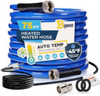75FT Heated Water Hose for Rv,Heated Water Hose Antifreeze to -45°F,Great Rv Accessories for Campers,Livestock,Agriculture,Lead and BPA Free by Bipeoo