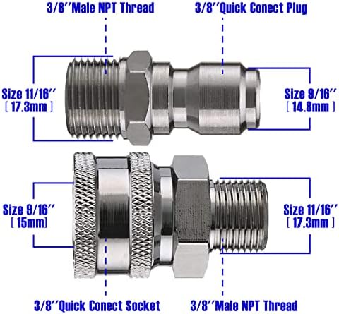 Tool Daily High Pressure Washer Ball Valve Kit, 3/8 Inch Quick Connect - Image 5