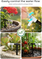 Solar Drip Irrigation System with USB Charging, Indoor Outdoor Plant Watering Devices for 15 Potted Plants, Automatic Watering System IP44 Waterproof 2200mAh for Garden Farm Greenhouse(Green) - Image 6