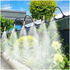 Flexible Bendable Patio Outdoor Cooling Misting，Livestock Barn Cooling Mist Kit Adjust Water Output & Mist Direction，Garden Plant Humidification Mist by Unknown
