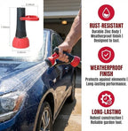 Garden Hose Nozzle, Heavy-Duty Metal Spray Nozzle, Multi-Pattern Water Sprayer for Garden, Lawn, Car Wash (Straight Handle Type) - Image 3