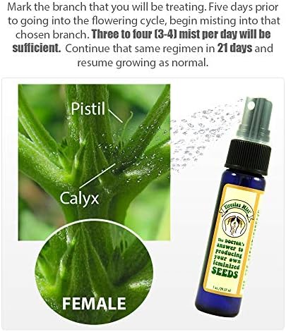 Feminized Seed Spray | 1 ounce Bottle for Growing All Female Pollen and Seeds – Safe, Non-Toxic Plant Flower Formula for Growers - Effective and Reliable Solution - Image 4