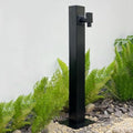 304 Stainless Steel Vertical Garden Water Column with Freestanding Hose Stand, Lock Faucet, Antifreeze Faucet, Hydrant Water Feature Fountain, for Irrigation Gold Square Tube 6 by Unknown