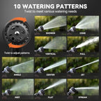 VOXON Full Metal Garden Hose Nozzle, 10 Spray Patterns - Image 3