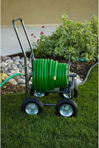 Yard Butler Garden Hose Truck - Heavy-Duty Water Hose Holder Cart - Powder Coated Steel Construction - Leakproof Reel - Portable Management - Holds up to 400' of 5/8" Hosepipe - Image 2