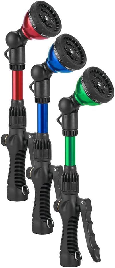 14" Front Trigger 10 Pattern Water Hose Spray Wand, Watering Sprayer 3-Pack - Image 3