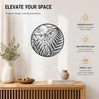 Butterfly Moon Ferns Metal Wall Art for Living Room with Detailed Design - Image 3