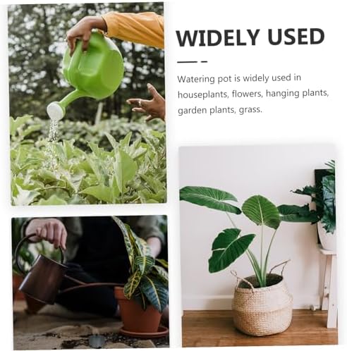 Generic Metal Watering Can for Indoor Plants with Long Spout and Wooden Handle Garden Watering Pot for Succulents and Flowers Ergonomic Design and Easy Refilling - Image 6