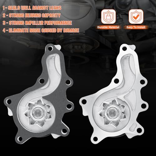 AW6252 Professional Water Pump Kit w/Gasket, L4 2.5L 2.7L - Image 5