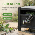 100 Ft Concealed Garden Hose Reel, All Weather Resin Construction - Image 4