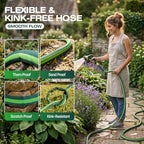 30FT Garden Hose, Ultra Lightweight All-Weather Flat Water Hose 5/8-Inch - Image 5