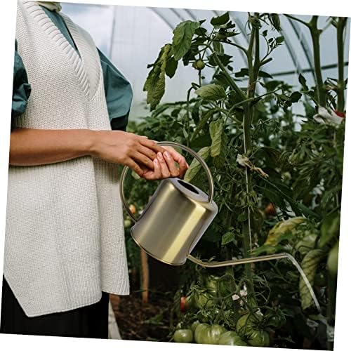 BESPORTBLE Ergonomic Handle Stainless Steel Kettle Leakproof Garden Watering Can Long Spout - Image 5