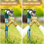 Garden Hose Quick Connect 3/4 Inch Brass Garden Hose Splitter Y-Type 2 Way Outdoor Faucet Connector - Image 6