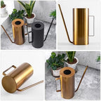 Large Capacity 1.5l Stainless Steel Watering Can for Indoor Plants, Multifunctional Metal Garden Sprayer with Practical Flower Watering Pot Design - Image 6
