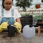 Capacity Metal Watering Can with Ergonomic Wooden Handle and Long Spout for Indoor and Outdoor Plants Stainless Steel Watering Pot for Flowers and Houseplants - Image 4