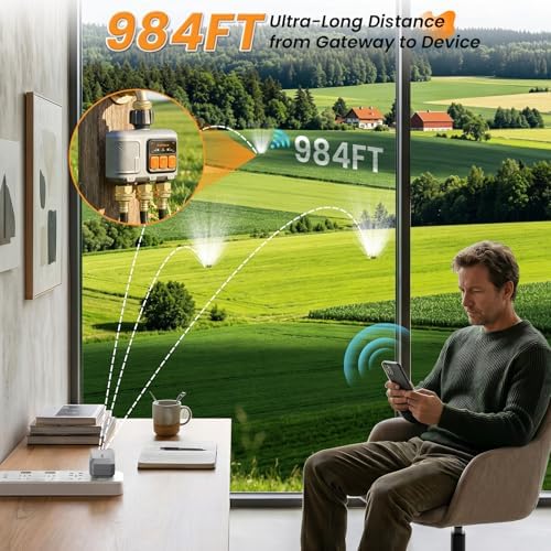 WiFi Sprinkler Timer 3 Zone, Smart Water Timer for Garden Hose - Image 2