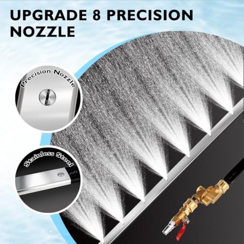 24" & 48" Radiator Cleaning Wand Set, 8 Nozzle Tips Pressure Washer Wand with Adapter Set, Water Air Cleaning Wands for Cars, Trucks, Trailers (24 inch) - Image 4